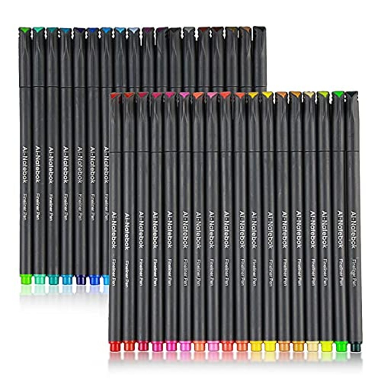 ai-natebok 36 Colored Fineliner Pens Fine Tip Pens Porous Fineliner Color  Pens for Journal Planner Writing Note Taking Calendar Agenda Coloring Art  School Office Supplies